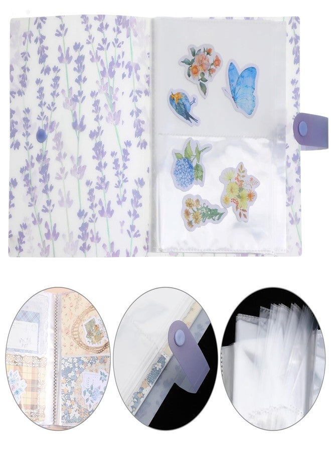 Shimmeroo 144 Slots Nail Sticker Book,Transparent Sticker Storage Book Stickers Album for Collecting Stickers for Display Photo,Collection Books,Card,Nail Art Decals - Image 4